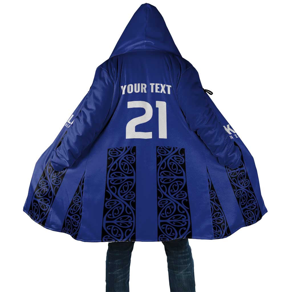Custom Oceania Football NZ Auckland Cloak Maori Tribal Pattern