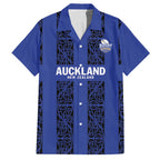Custom Oceania Football NZ Auckland Hawaiian Shirt Maori Tribal Pattern