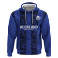 Custom Oceania Football NZ Auckland Hoodie Maori Tribal Pattern