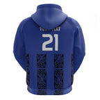 Custom Oceania Football NZ Auckland Hoodie Maori Tribal Pattern