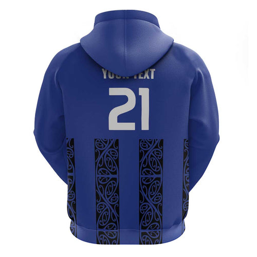 Custom Oceania Football NZ Auckland Hoodie Maori Tribal Pattern