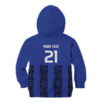 Custom Oceania Football NZ Auckland Kid Hoodie Maori Tribal Pattern