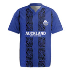 Custom Oceania Football NZ Auckland Rugby Jersey Maori Tribal Pattern