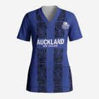 Custom Oceania Football NZ Auckland Scrub Top Maori Tribal Pattern