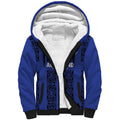 Custom Oceania Football NZ Auckland Sherpa Hoodie Maori Tribal Pattern