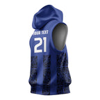 Custom Oceania Football NZ Auckland Sleeveless Hoodie Maori Tribal Pattern
