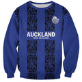 Custom Oceania Football NZ Auckland Sweatshirt Maori Tribal Pattern