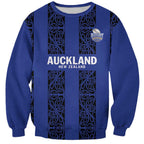 Custom Oceania Football NZ Auckland Sweatshirt Maori Tribal Pattern