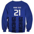 Custom Oceania Football NZ Auckland Sweatshirt Maori Tribal Pattern