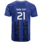 Custom Oceania Football NZ Auckland T Shirt Maori Tribal Pattern