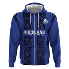Custom Oceania Football NZ Auckland Zip Hoodie Maori Tribal Pattern