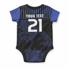 Custom Oceania Football NZ Auckland Baby Onesie Minimal City Map Style