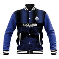 Custom Oceania Football NZ Auckland Baseball Jacket Minimal City Map Style