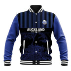 Custom Oceania Football NZ Auckland Baseball Jacket Minimal City Map Style