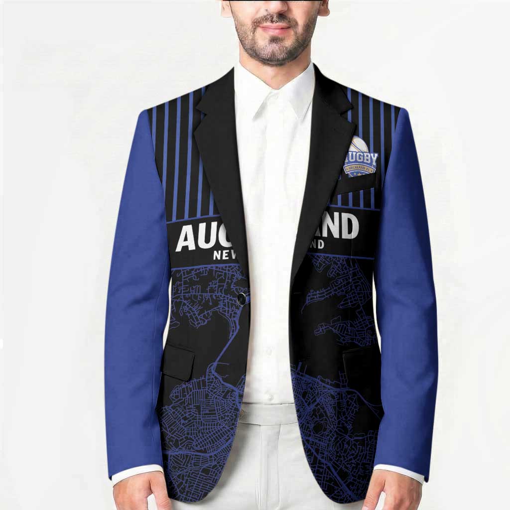Custom Oceania Football NZ Auckland Blazer Minimal City Map Style