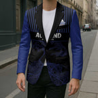 Custom Oceania Football NZ Auckland Blazer Minimal City Map Style