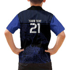 Custom Oceania Football NZ Auckland Hawaiian Shirt Minimal City Map Style