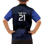 Custom Oceania Football NZ Auckland Kid Hawaiian Shirt Minimal City Map Style