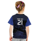 Custom Oceania Football NZ Auckland Kid T Shirt Minimal City Map Style