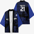 Custom Oceania Football NZ Auckland Kimono Minimal City Map Style