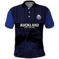 Custom Oceania Football NZ Auckland Polo Shirt Minimal City Map Style