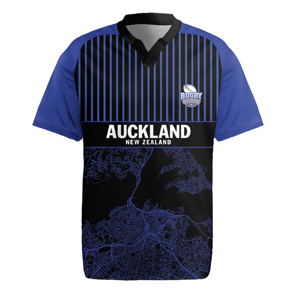 Custom Oceania Football NZ Auckland Rugby Jersey Minimal City Map Style