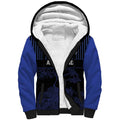 Custom Oceania Football NZ Auckland Sherpa Hoodie Minimal City Map Style