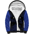 Custom Oceania Football NZ Auckland Sherpa Hoodie Minimal City Map Style