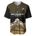 Custom Oceania Football NZ South Island Baseball Jersey Minimal Mount Cook Silhouette