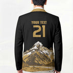 Custom Oceania Football NZ South Island Blazer Minimal Mount Cook Silhouette