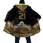 Custom Oceania Football NZ South Island Cloak Minimal Mount Cook Silhouette