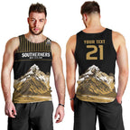 Custom Oceania Football NZ South Island Men Tank Top Minimal Mount Cook Silhouette