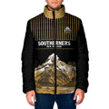 Custom Oceania Football NZ South Island Padded Jacket Minimal Mount Cook Silhouette