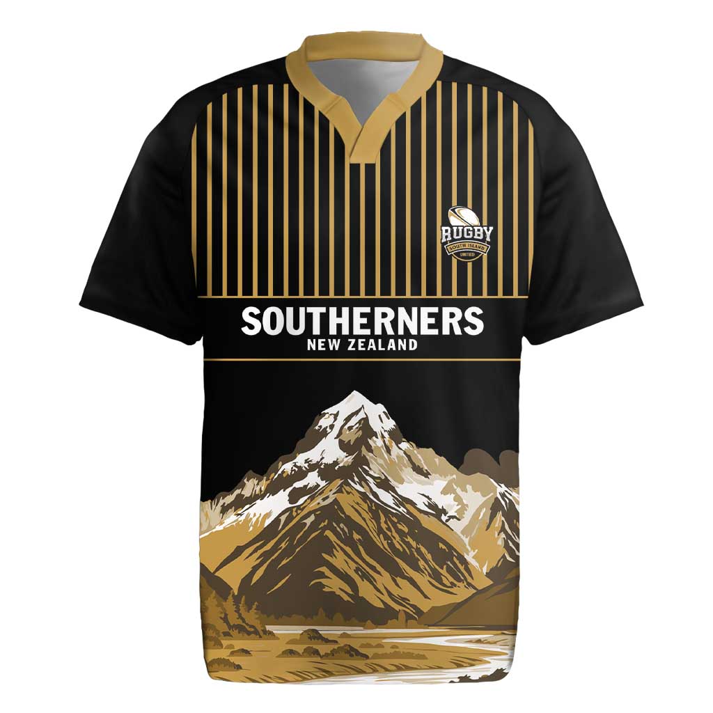 Custom Oceania Football NZ South Island Rugby Jersey Minimal Mount Cook Silhouette