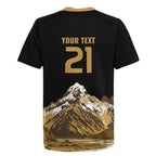 Custom Oceania Football NZ South Island Rugby Jersey Minimal Mount Cook Silhouette