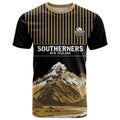 Custom Oceania Football NZ South Island T Shirt Minimal Mount Cook Silhouette