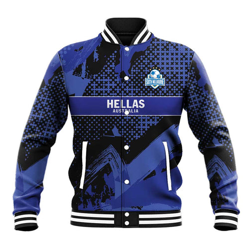 Custom Oceania Football South Melbourne Baseball Jacket Hellas Australia Pride