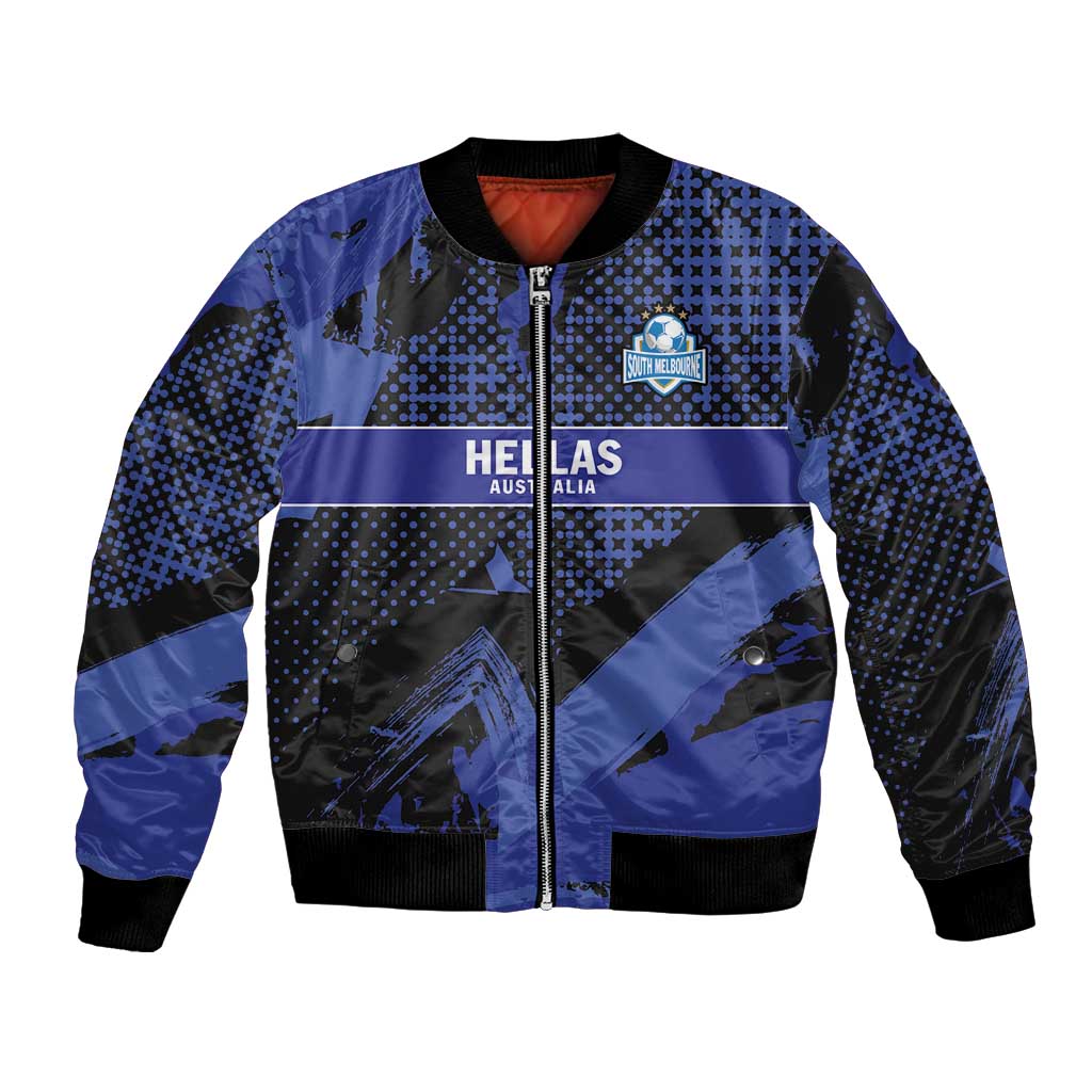 Custom Oceania Football South Melbourne Bomber Jacket Hellas Australia Pride