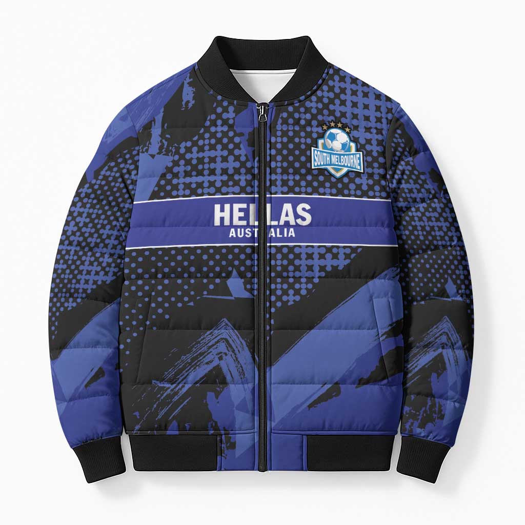 Custom Oceania Football South Melbourne Bomber Puffer Jacket Hellas Australia Pride