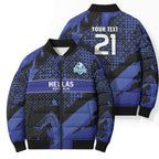 Custom Oceania Football South Melbourne Bomber Puffer Jacket Hellas Australia Pride