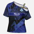 Custom Oceania Football South Melbourne Cross Shoulder Shirt Hellas Australia Pride