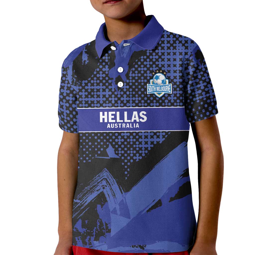 Custom Oceania Football South Melbourne Kid Polo Shirt Hellas Australia Pride