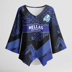 Custom Oceania Football South Melbourne Kimono Sleeve Blouse Hellas Australia Pride