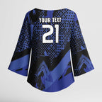 Custom Oceania Football South Melbourne Kimono Sleeve Blouse Hellas Australia Pride