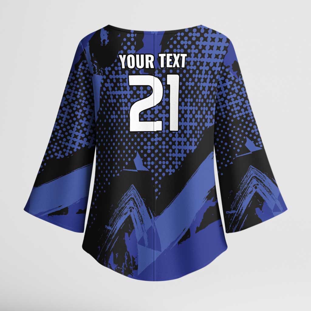 Custom Oceania Football South Melbourne Kimono Sleeve Blouse Hellas Australia Pride