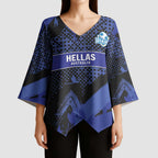 Custom Oceania Football South Melbourne Kimono Sleeve Blouse Hellas Australia Pride