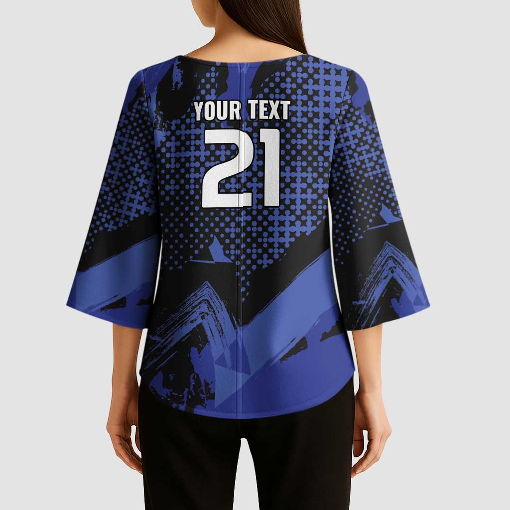 Custom Oceania Football South Melbourne Kimono Sleeve Blouse Hellas Australia Pride