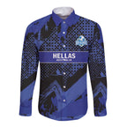 Custom Oceania Football South Melbourne Long Sleeve Button Shirt Hellas Australia Pride
