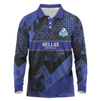 Custom Oceania Football South Melbourne Long Sleeve Polo Shirt Hellas Australia Pride