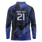 Custom Oceania Football South Melbourne Long Sleeve Polo Shirt Hellas Australia Pride
